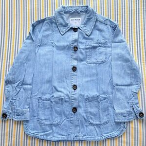 Old Navy Kids Unisex Light Blue Soft Denim Jacket